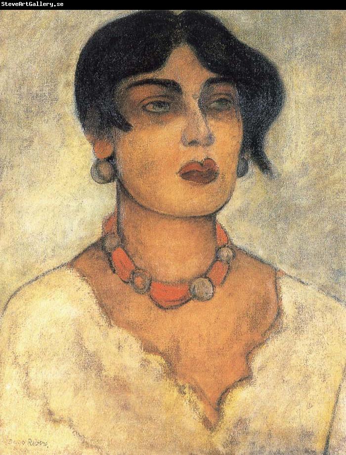 Diego Rivera Portrait of a girl